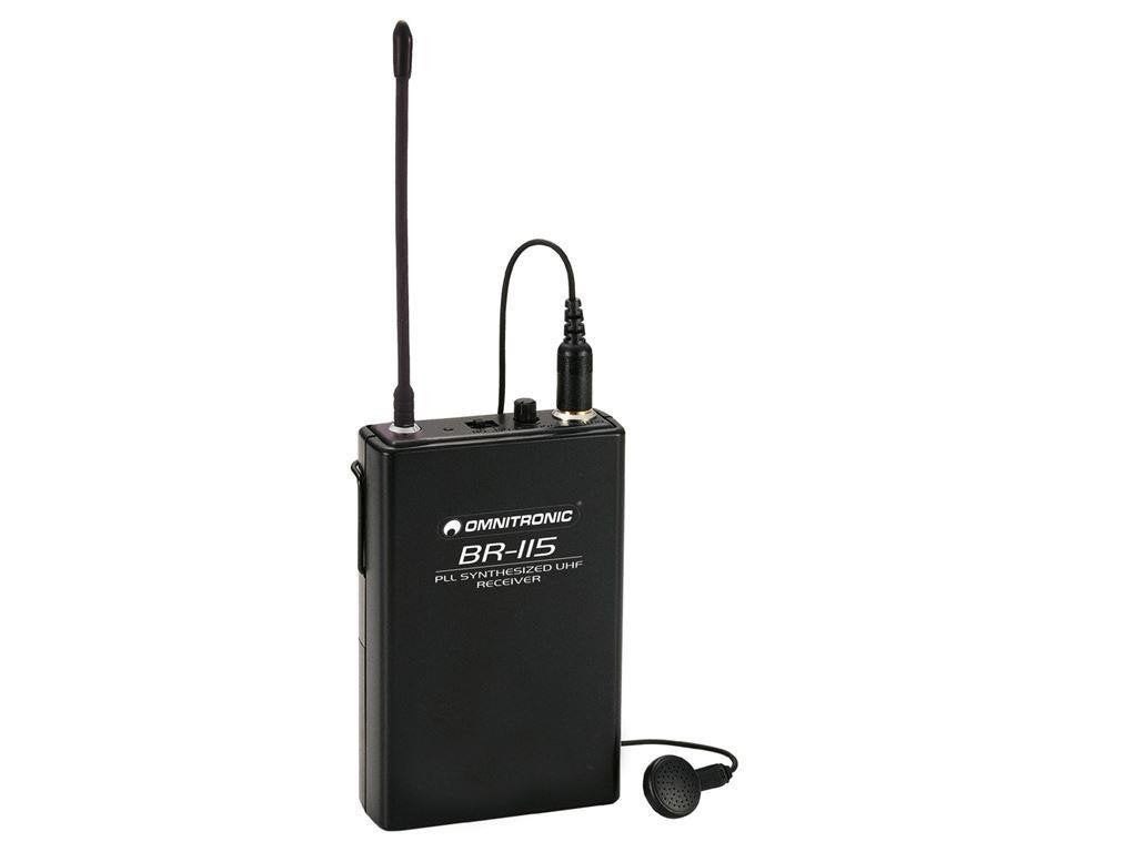 OMNITRONIC BR-115 Bodypack-ontvangerset, ., Overige typen, Nieuw, Ophalen of Verzenden
