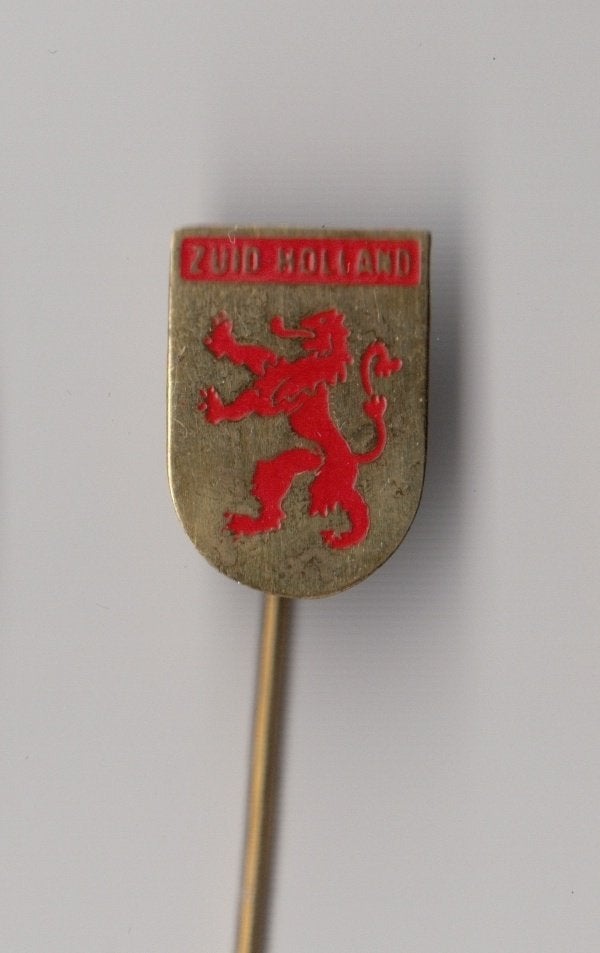 Zuid Holland Provincie wapen speldje, Verzamelen, Speldjes, Pins en Buttons, Gebruikt, Niet vindbaar, Niet vindbaar, Speldje of Pin