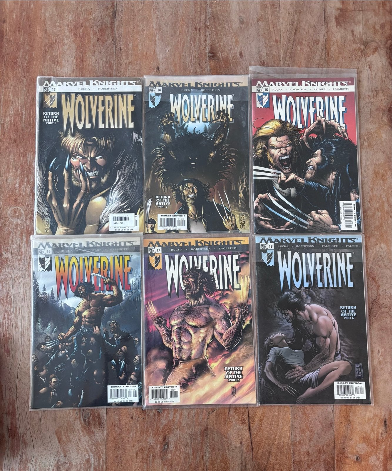 Wolverine comics 6 stuks, Meerdere comics, Ophalen of Verzenden, Zo goed als nieuw, Amerika