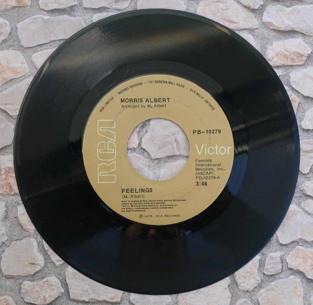 Morris Albert - Feelings  (7'' vinyl 1975 ), Gebruikt, 7 inch, Ophalen of Verzenden, Pop