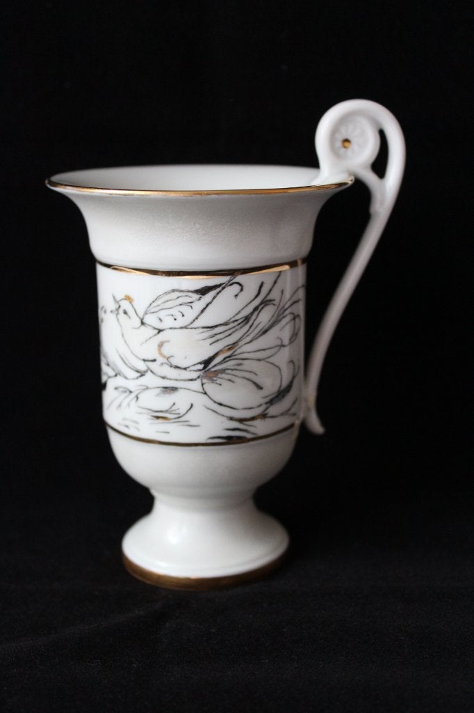Vintage Empire Revival Kaiser designer porseleinen kop, Antiek en Kunst, Ophalen of Verzenden