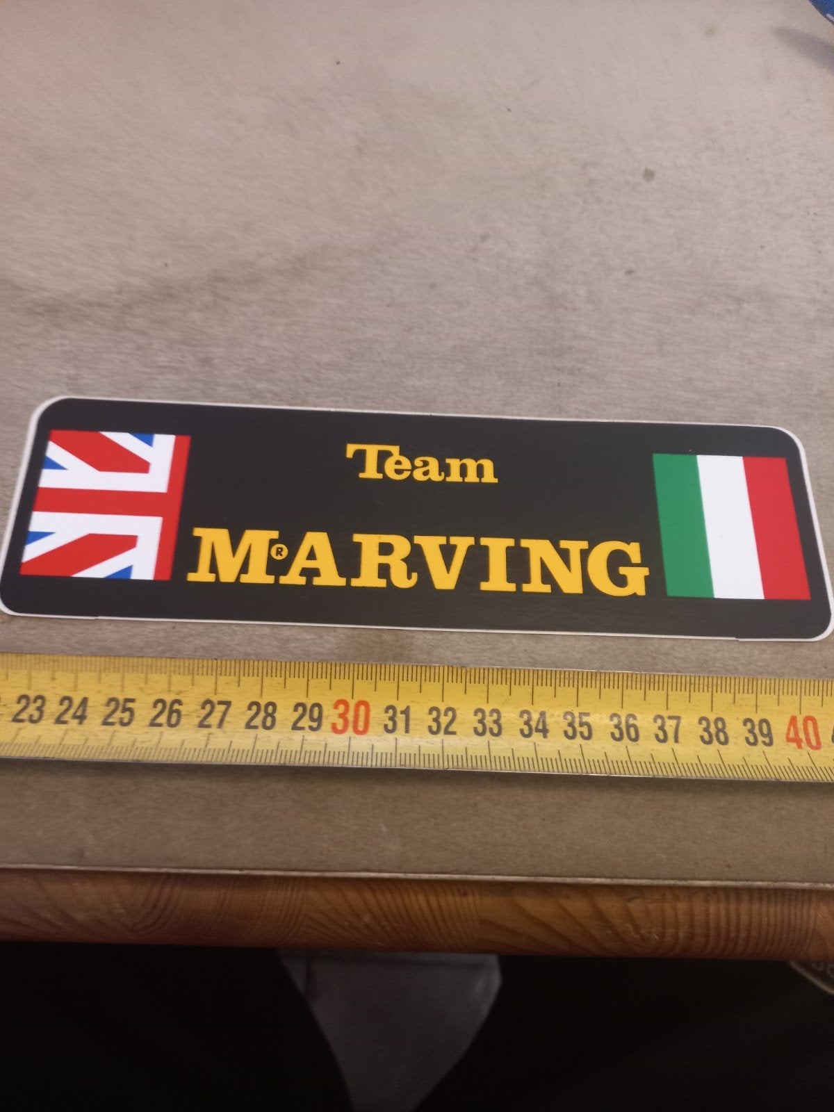 Team Marving Sticker - UK & Italië Vlaggen, Ophalen of Verzenden