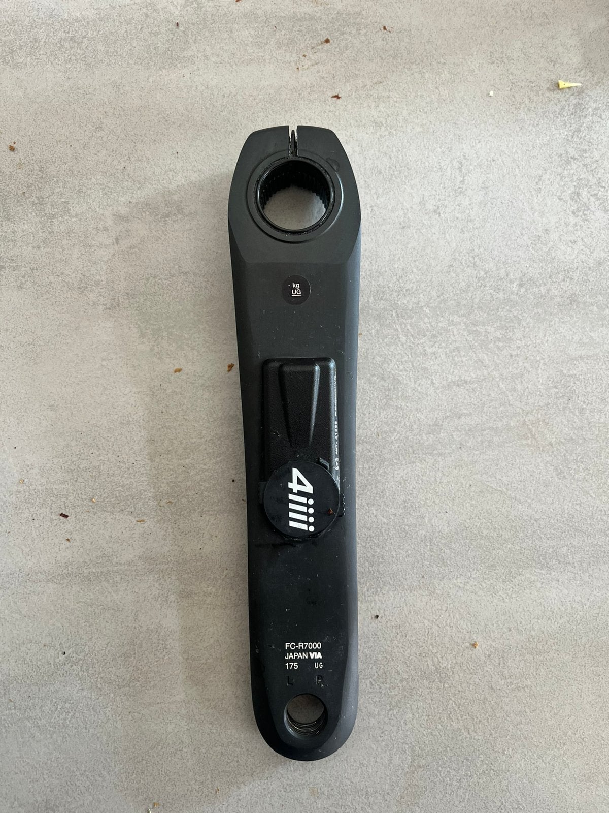 4iiii Powermeter — Shimano 105 R7000 linkercrank 175mm, Ophalen of Verzenden, Zo goed als nieuw, Gravelbike, Crankstel of Pedalen