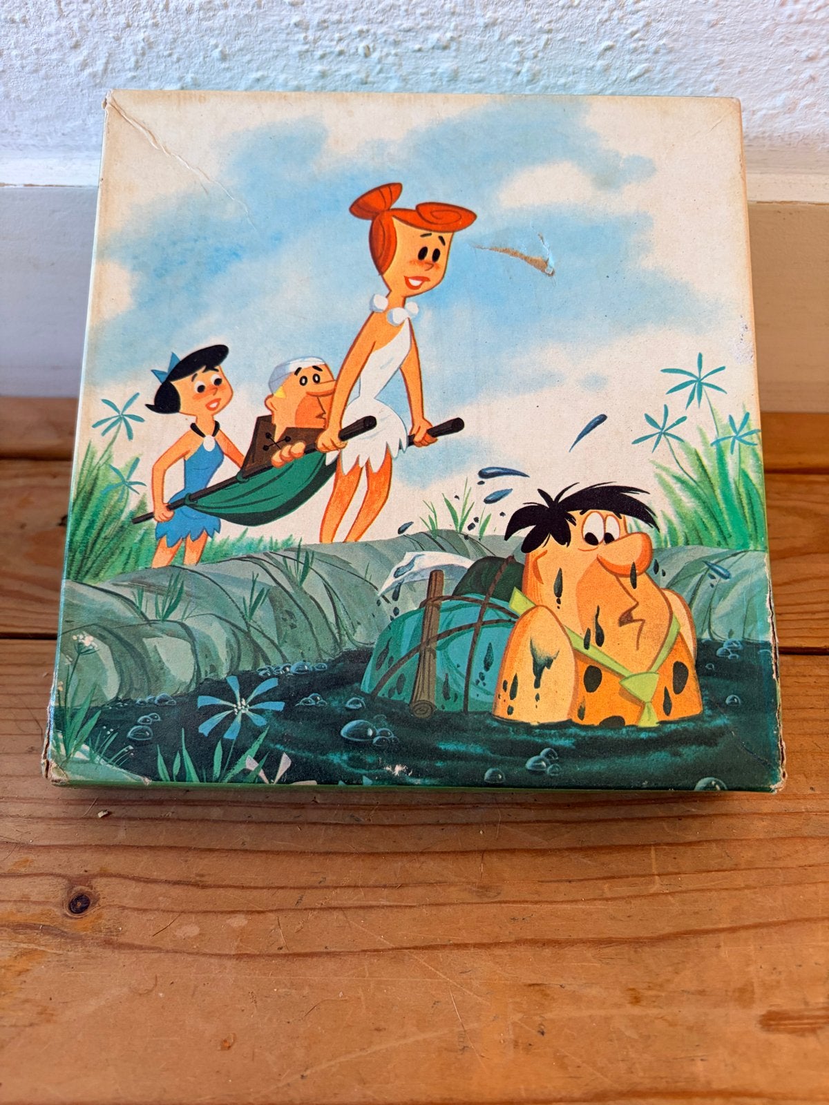 Vintage Flintstones Houten Puzzel - Gebruikt, Ophalen of Verzenden, Huis en Inrichting