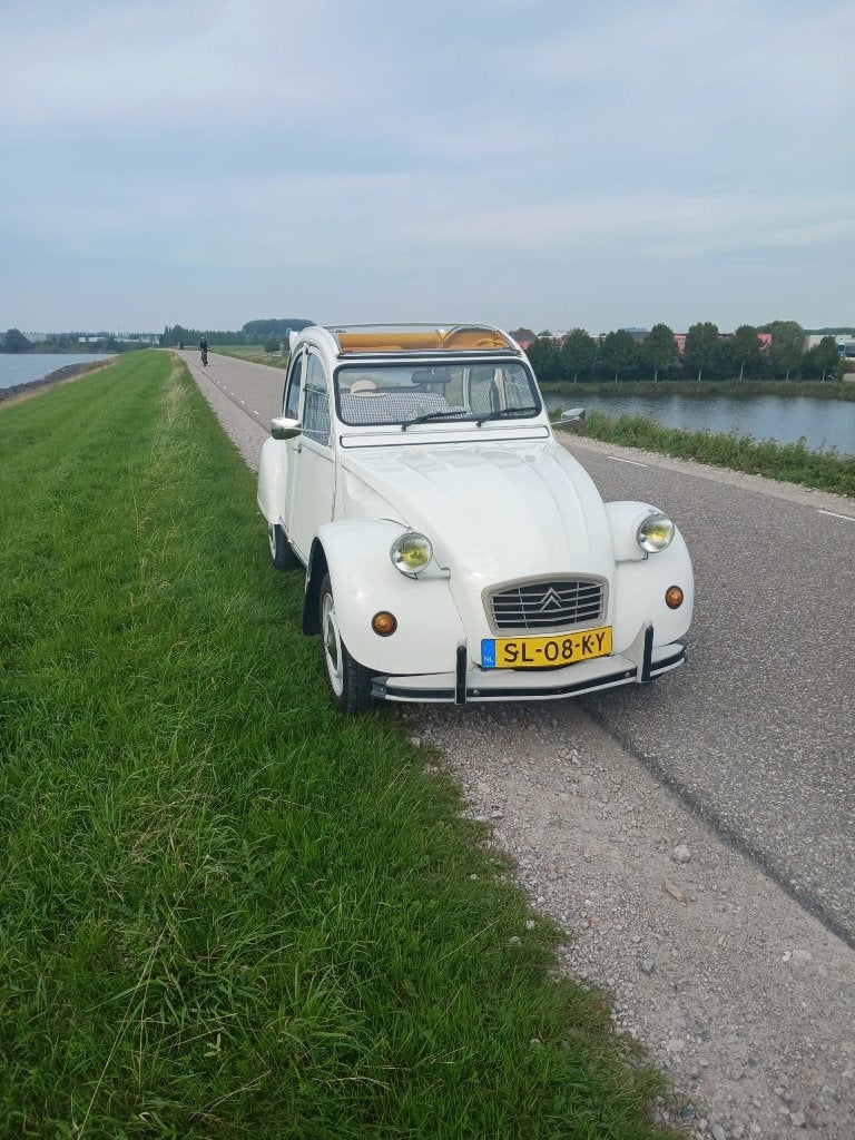 Citroën 2CV 0.6 Club S6 1987 Wit, Auto's, Voorwielaandrijving, Stof, 602 cc, 2CV