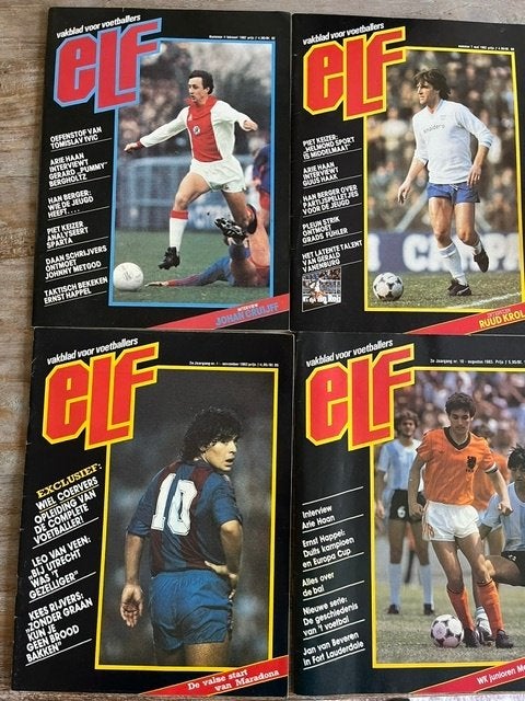 Voetbalmagazine Elf 1982-1983, Verzamelen, Ophalen, Gebruikt, Buitenlandse clubs, Boek of Tijdschrift