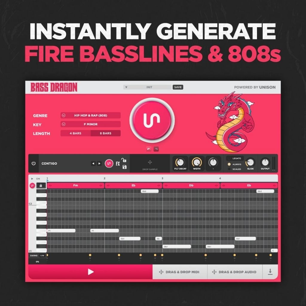 Unison Bass Dragon, Computers en Software, Audio-software, Verzenden, Nieuw, MacOS