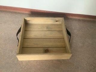 FSC houten dienblad serveerblad serveertray koffieblad, Ophalen, Met handvatten, Vierkant, Hout