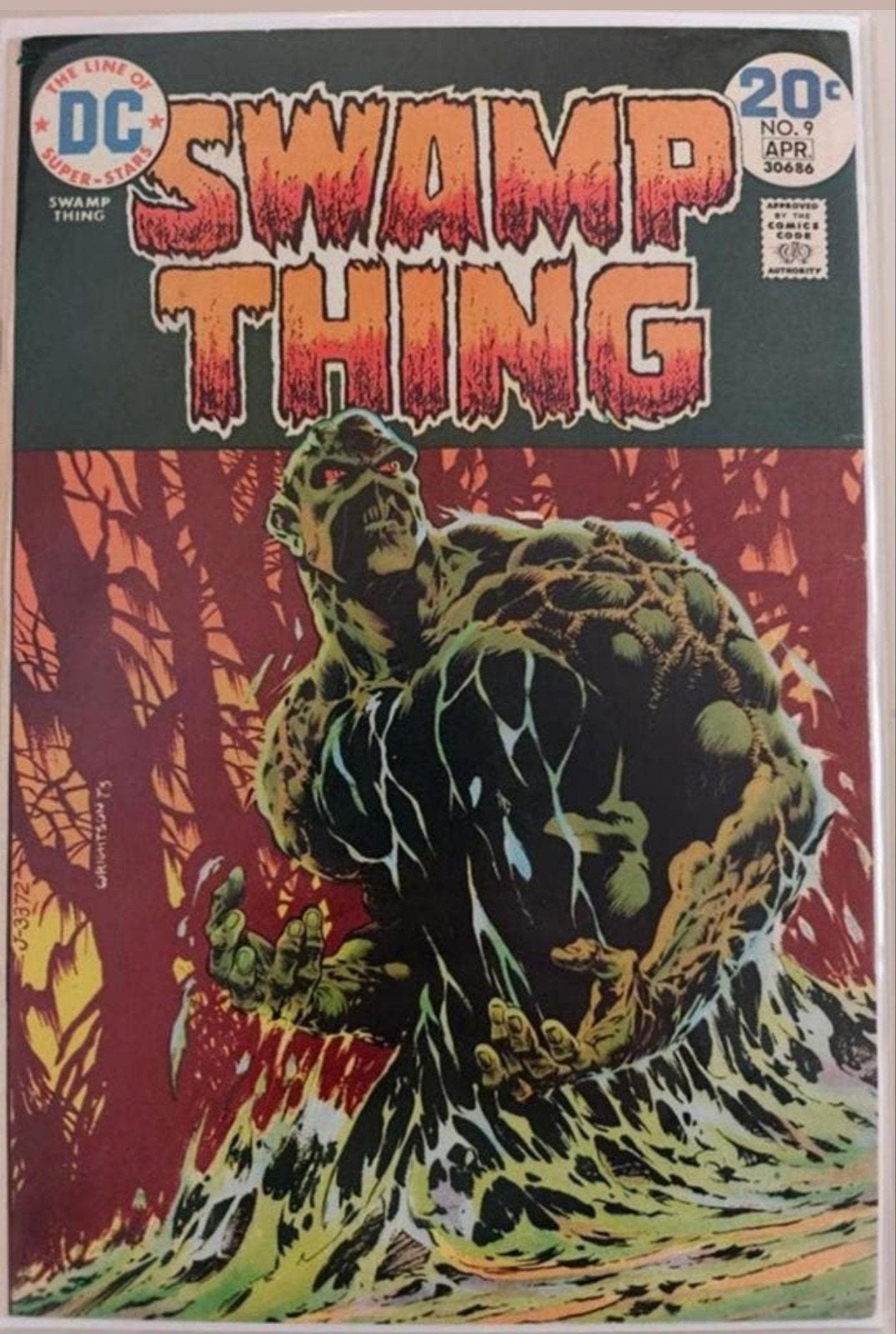 Swamp Thing #9 (1974), Eén comic, Amerika, Ophalen of Verzenden, Zo goed als nieuw