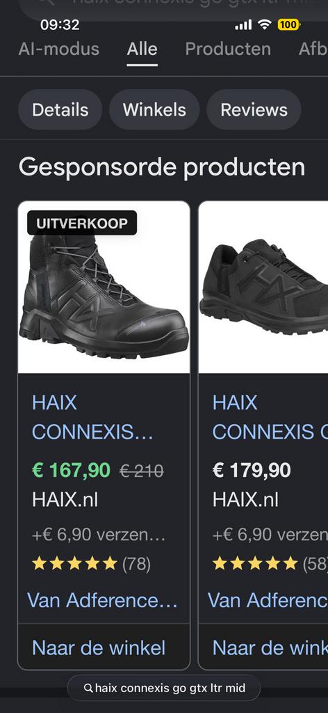 Haix schoenen, Ophalen, Zo goed als nieuw