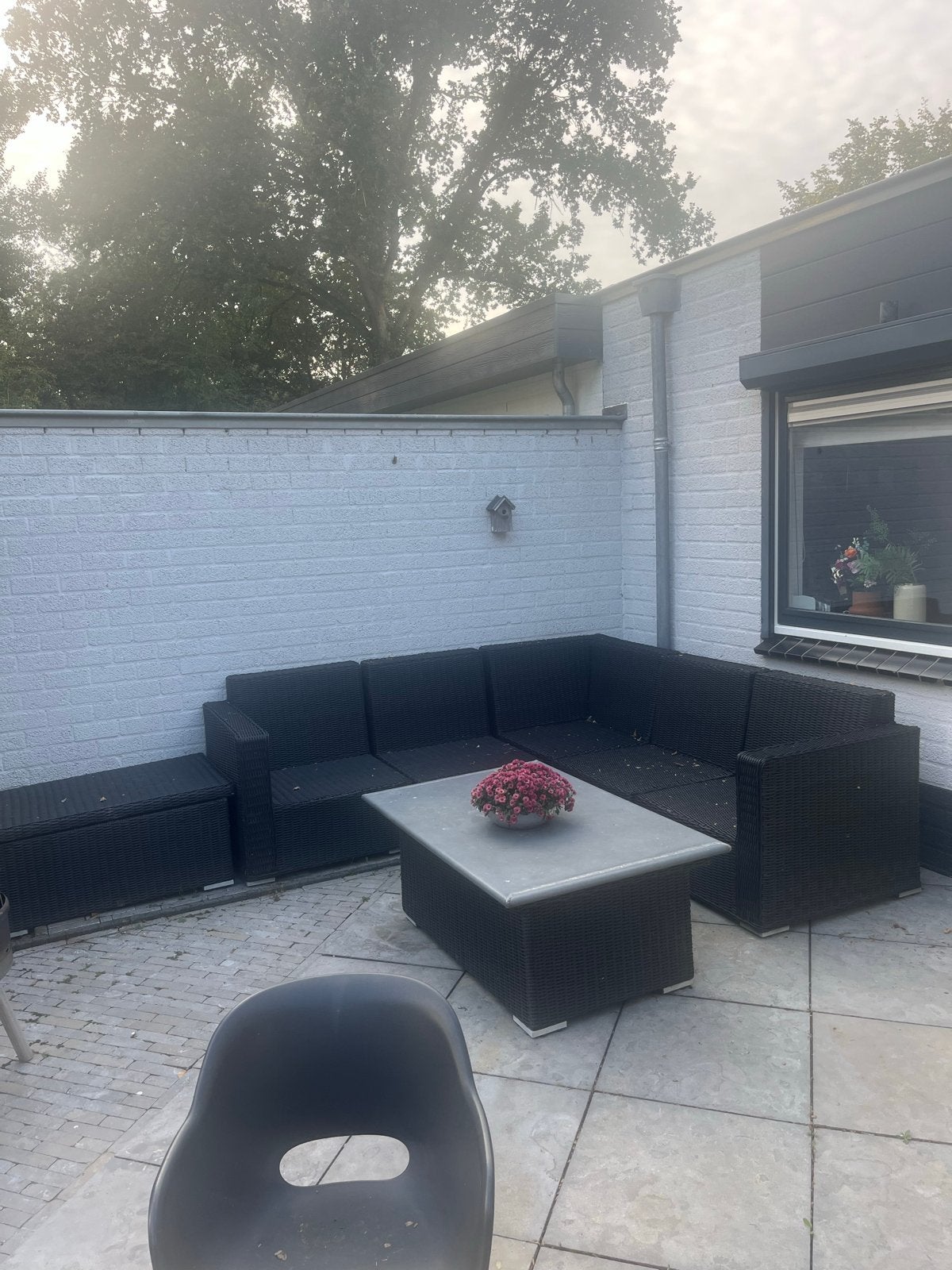 L-vormige loungeset met tafel, Ophalen, Gebruikt, Loungeset, Wicker