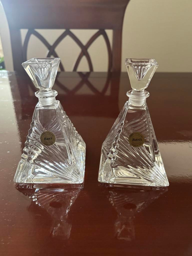 Set van 2 Baril 24% Loodkristal Karaffen, Antiek en Kunst, Antiek | Glas en Kristal, Ophalen