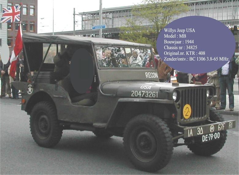 Willys Jeep 1944 met Radio Receiver + Transmitter Compleet !, Verzamelen, Ophalen, Landmacht, Nederland, Overige typen
