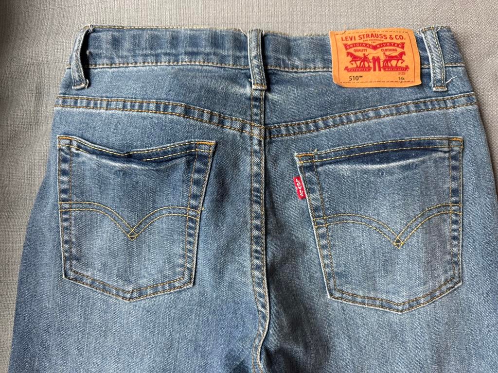 Levi’s 512 14y skinny brakka, Ophalen of Verzenden, Zo goed als nieuw, Blauw, W32 (confectie 46) of kleiner