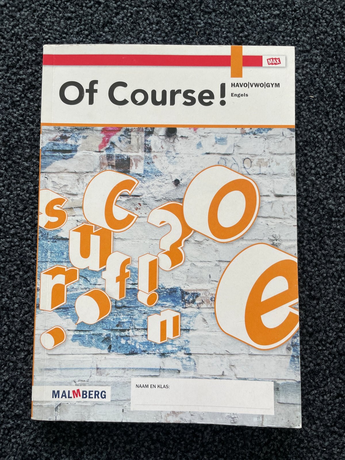 Of Course! Engels HAVO/VWO/GYM Malmberg, Ophalen of Verzenden, Gelezen, HAVO, Engels