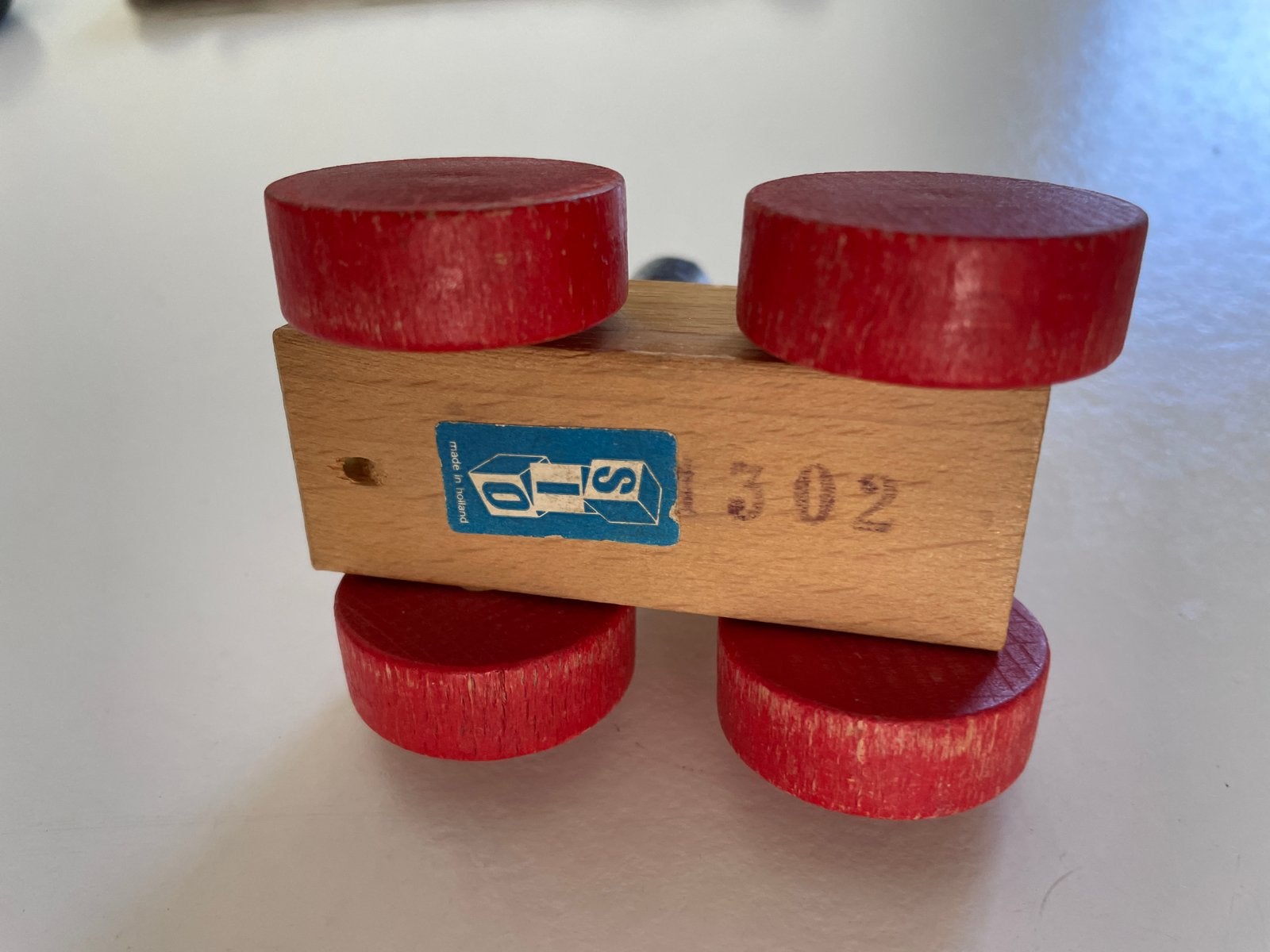 Sio houten treintje 1302, Ophalen of Verzenden, Gebruikt, Duw- of Trekspeelgoed