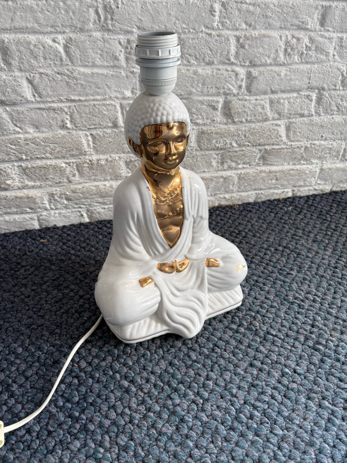 Boeddha tafellamp met gouden accenten, Ophalen of Verzenden