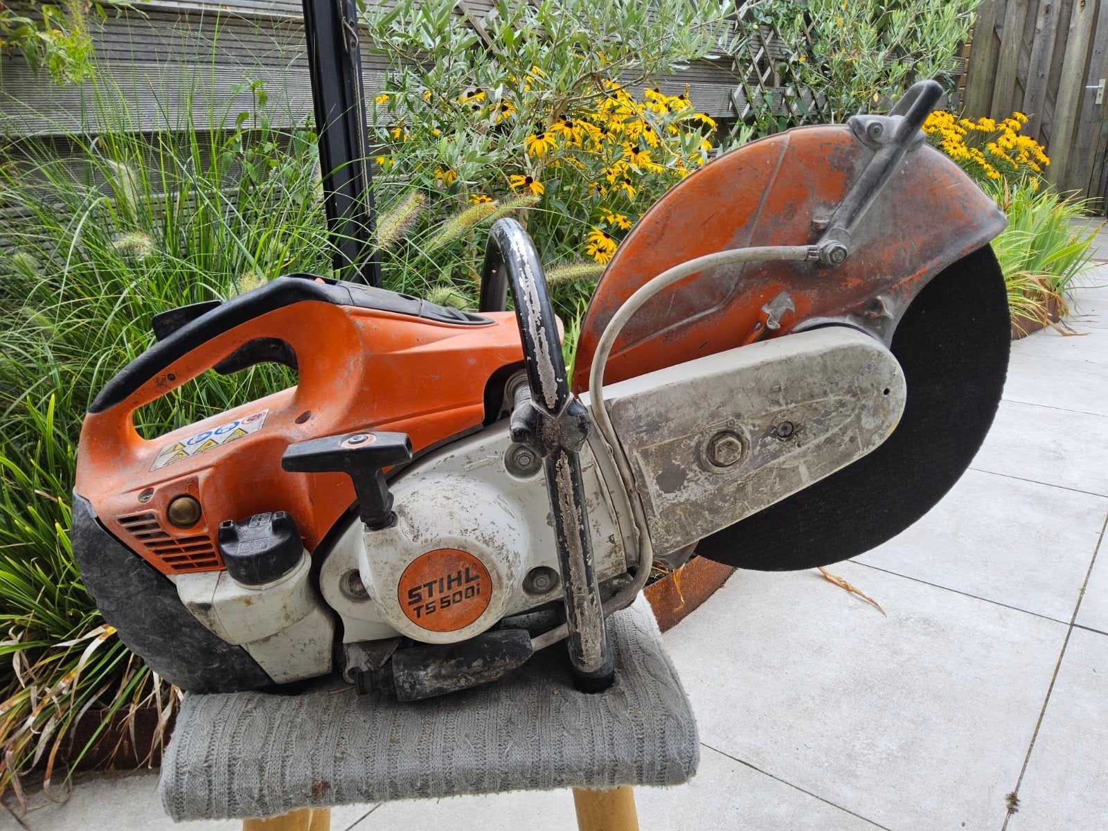 Stihl TS500i motorslijper  bandenzaag, Ophalen, Gebruikt, Stihl