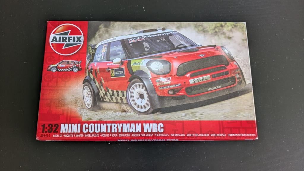 Airfix A03414 MINI Countryman WRC Rally Model Kit 1:32, Auto, 1:32 tot 1:50, Ophalen of Verzenden, Zo goed als nieuw