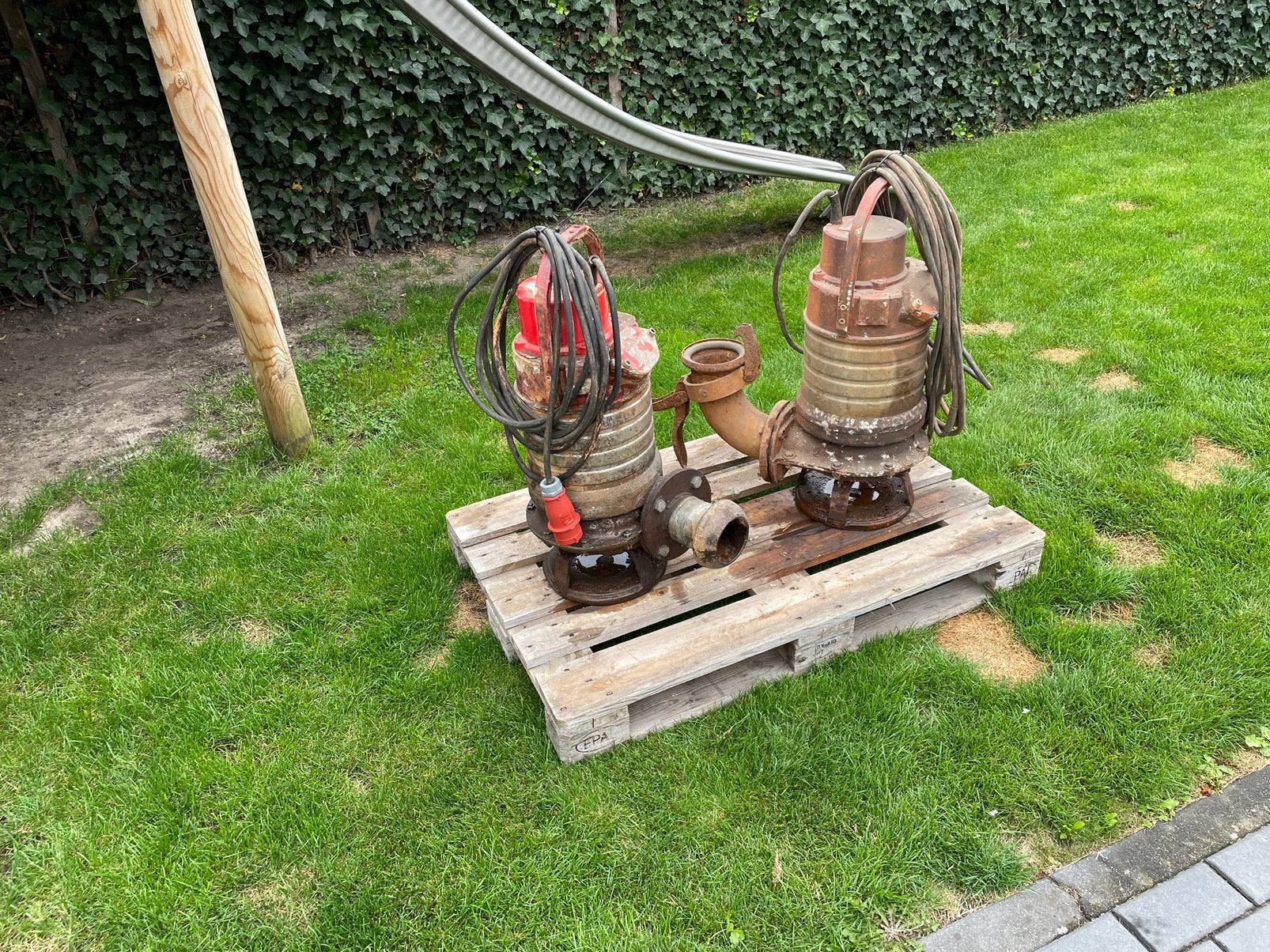 Mestpomp dompelpomp bagger grindex sandy 7,2kw, Ophalen, Gebruikt