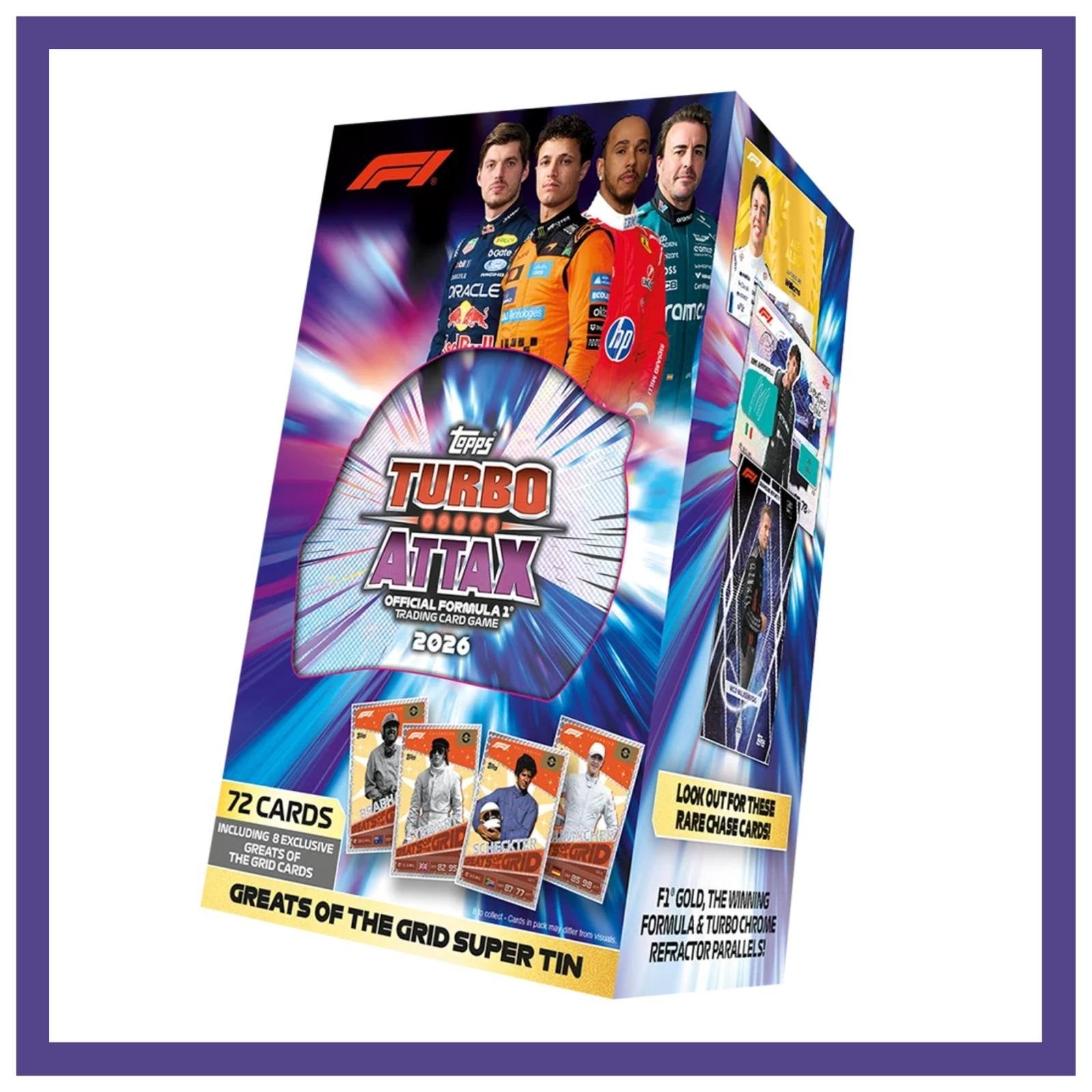 Topps Turbo Attax 2026 F1 Trading Card Game Super Tin, Verzenden, Nieuw, Meerdere kaarten