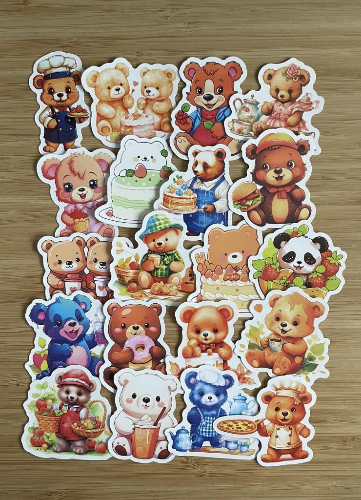 Beren knuffelberen stickers, Verzenden, Nieuw, Meerdere stickers
