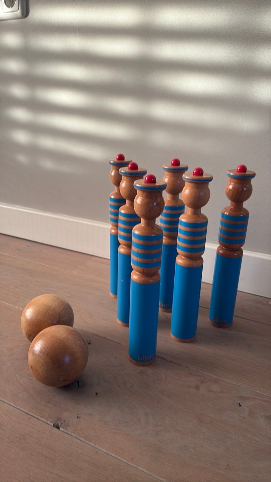 Marine bowlingspel van Vilac hout, Ophalen of Verzenden, Zo goed als nieuw, Overige typen