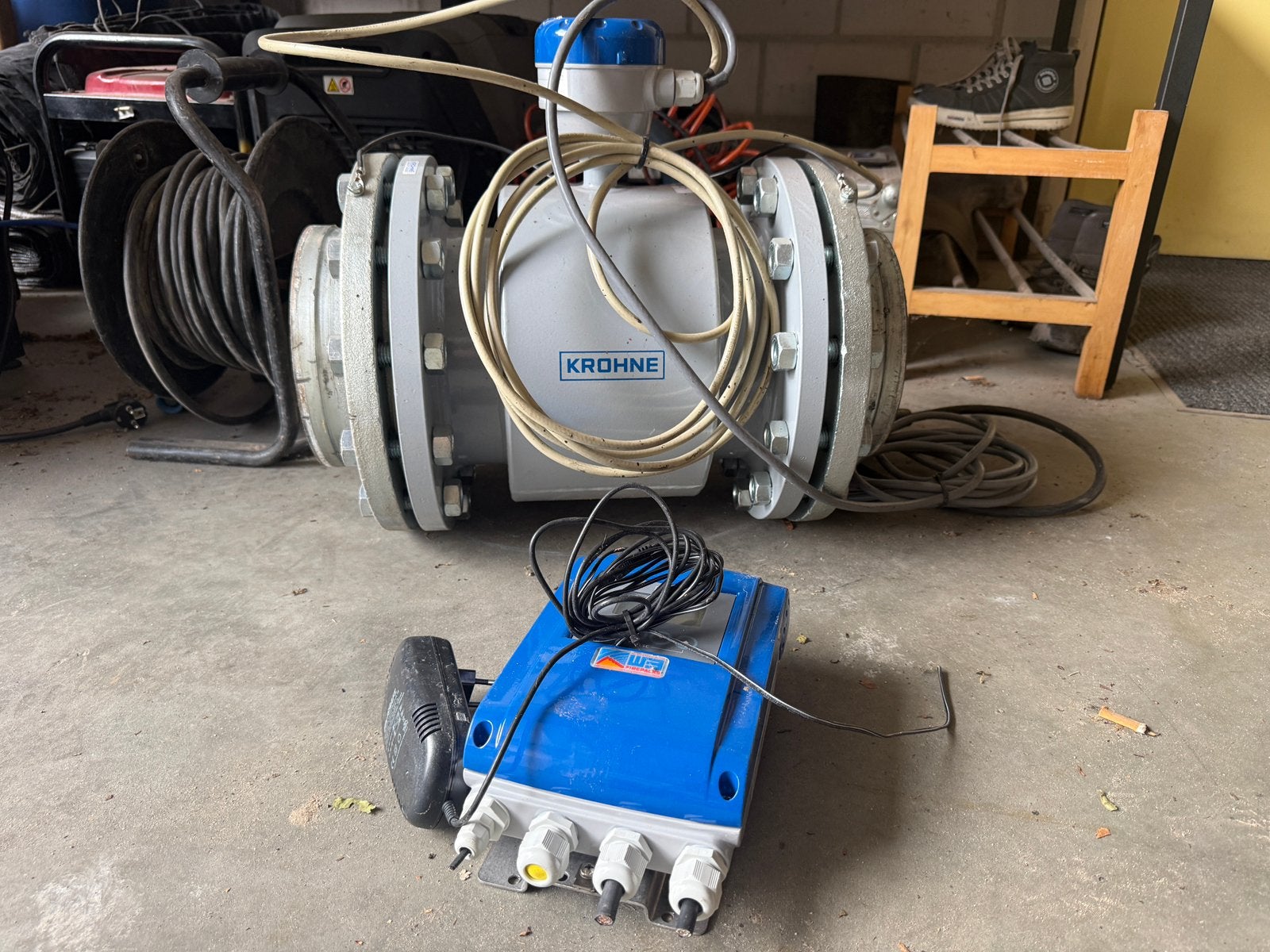 KROHNE OPTIFLUX 2000 DN200 Elektromagnet Flowmeter + IFC100, Ophalen