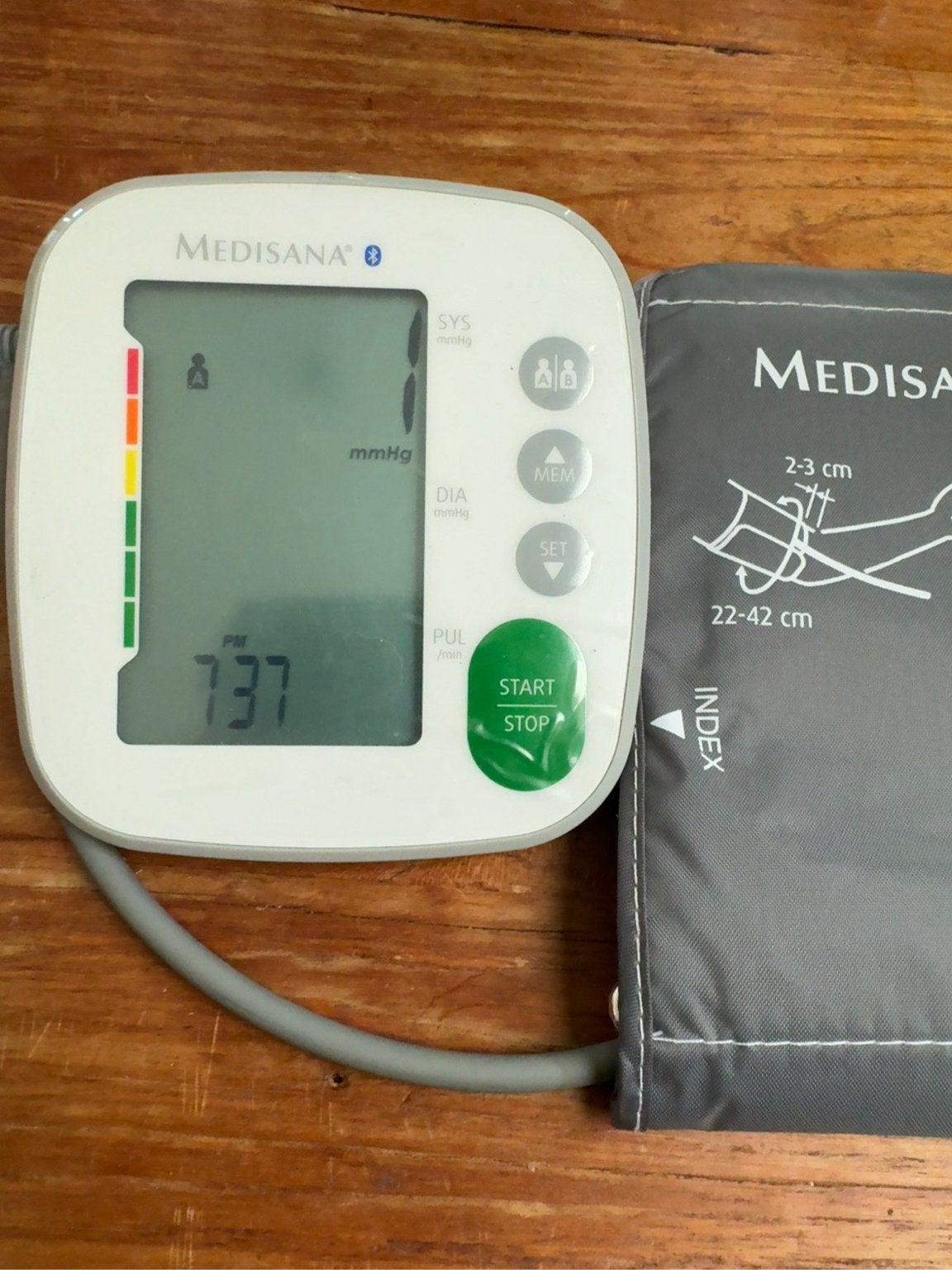 Bloeddruk meter medisana zonder doos!, Ophalen of Verzenden, Zo goed als nieuw