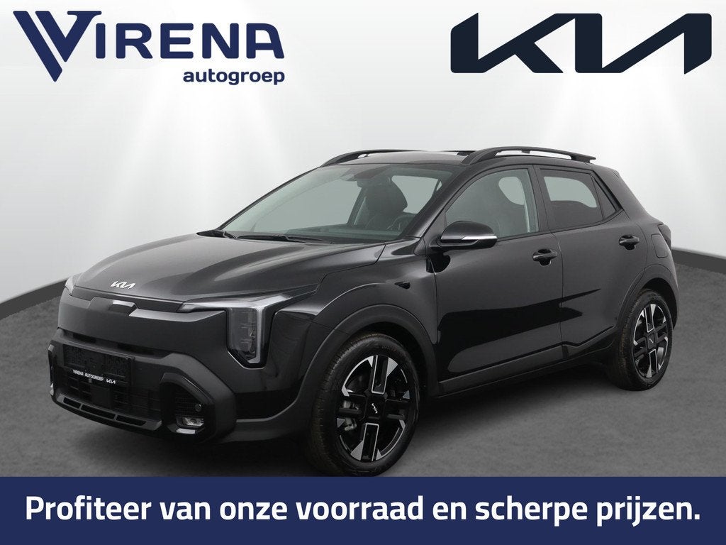 Kia Stonic 1.0 T-GDi MHEV GT-Line Automaat - Prijs incl inru, Auto's, Kia, 12 maanden, Automatische klimaatregeling, Zwart, Zwart