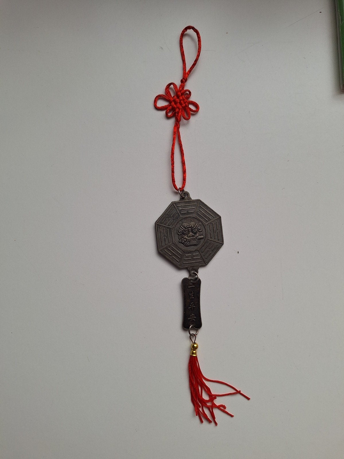 Chinees Feng Shui Bagua Spiegel Hanger met Kwastje, Antiek en Kunst, Ophalen of Verzenden