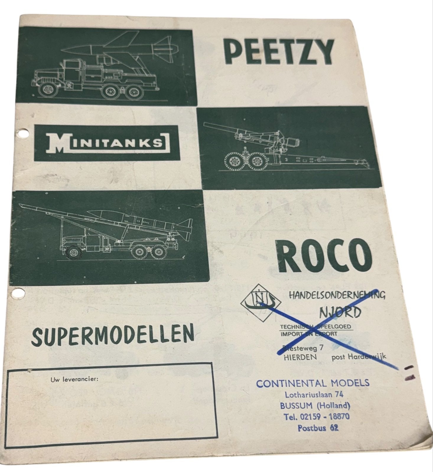 ROCO PEETZY catalogus Supermodellen Minitanks, Ophalen of Verzenden, Gebruikt