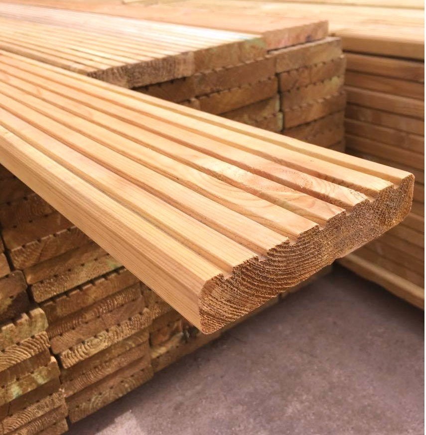 Douglas vlonderplanken 25x145mm 4,5 meter lang, Tuin en Terras, Ophalen of Verzenden, Nieuw, Hout