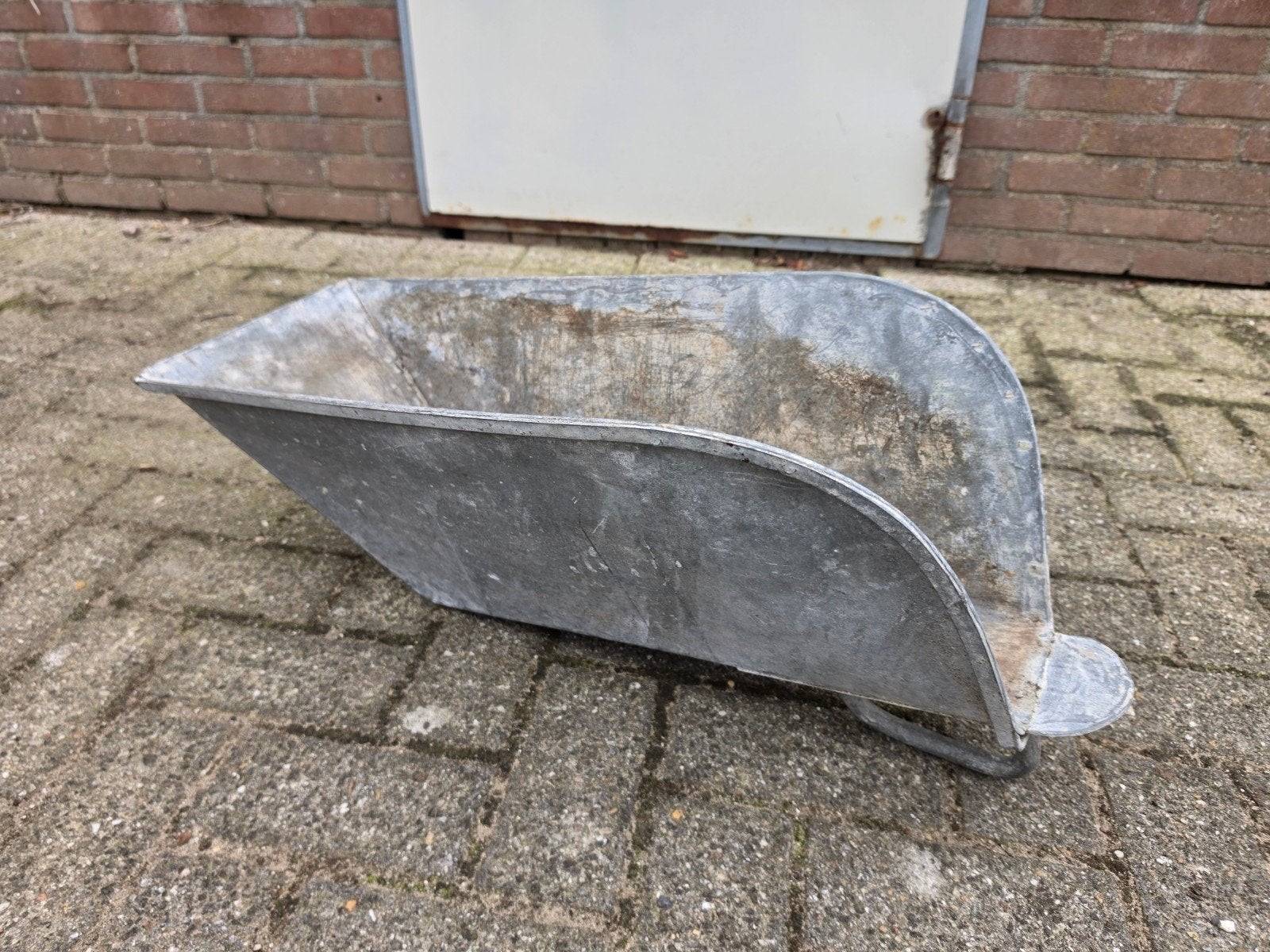 zinken opvangbak schepbak, Ophalen, Gebruikt, Minder dan 30 cm, Rond