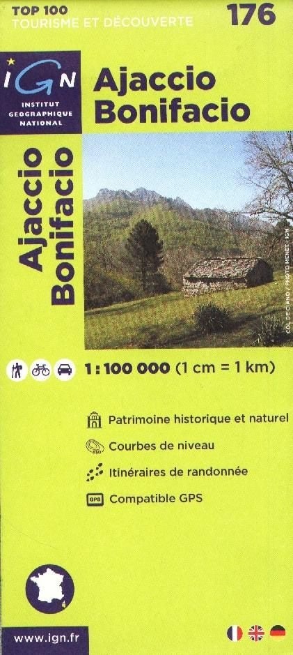 Ajaccio - Bonifacio - IGN kaart nr 176, Verzenden, Nieuw, Landkaart, IGN