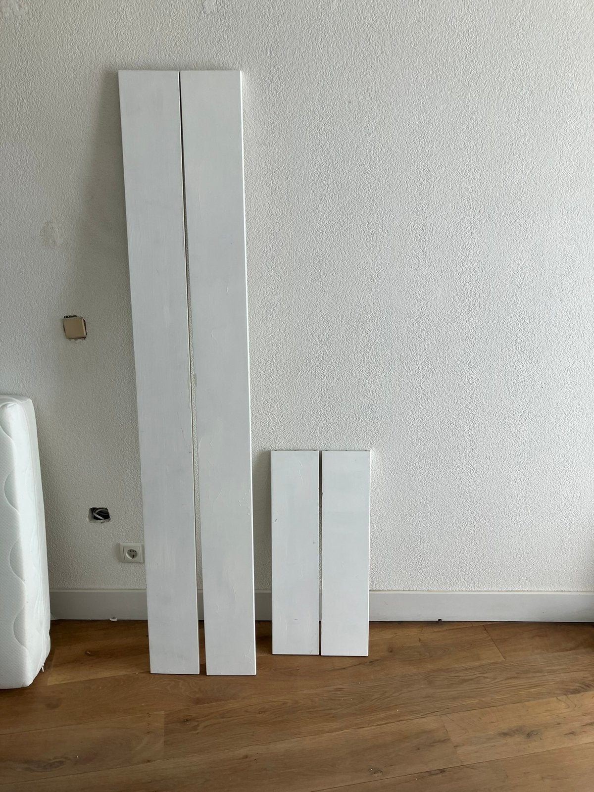 Auping auronde hoofd en voeteneind en zijkanten, Ophalen, 90 cm, Eenpersoons, Wit