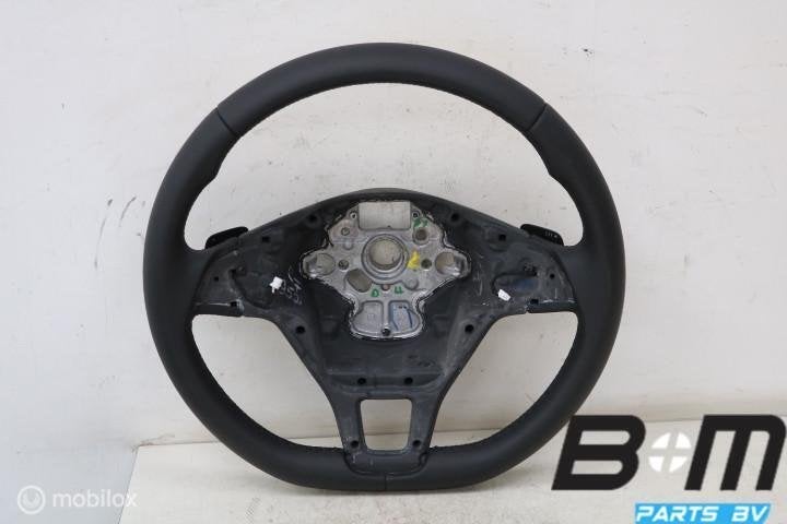 Leder stuur met flippers VW Golf 7 FL 5G0419091BH, Gebruikt