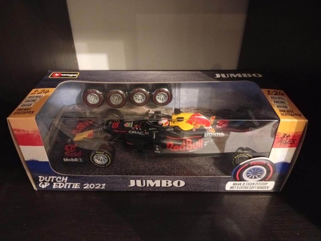 Bburago Red Bull Racing F1 Max Verstappen Dutch GP 2021, Ophalen of Verzenden, Zo goed als nieuw, Auto, Overige merken