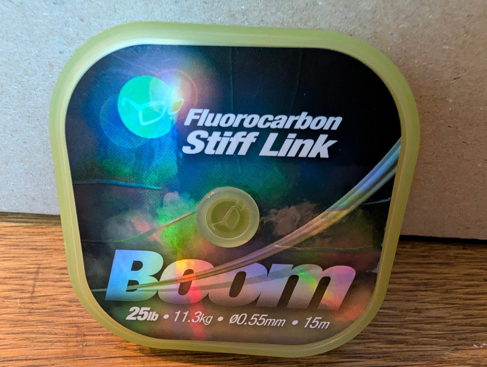 Korda Boom Fluorocarbon Stiff Link 25 LB 0,55mm, Watersport en Boten, Ophalen, Nieuw, Vislijn