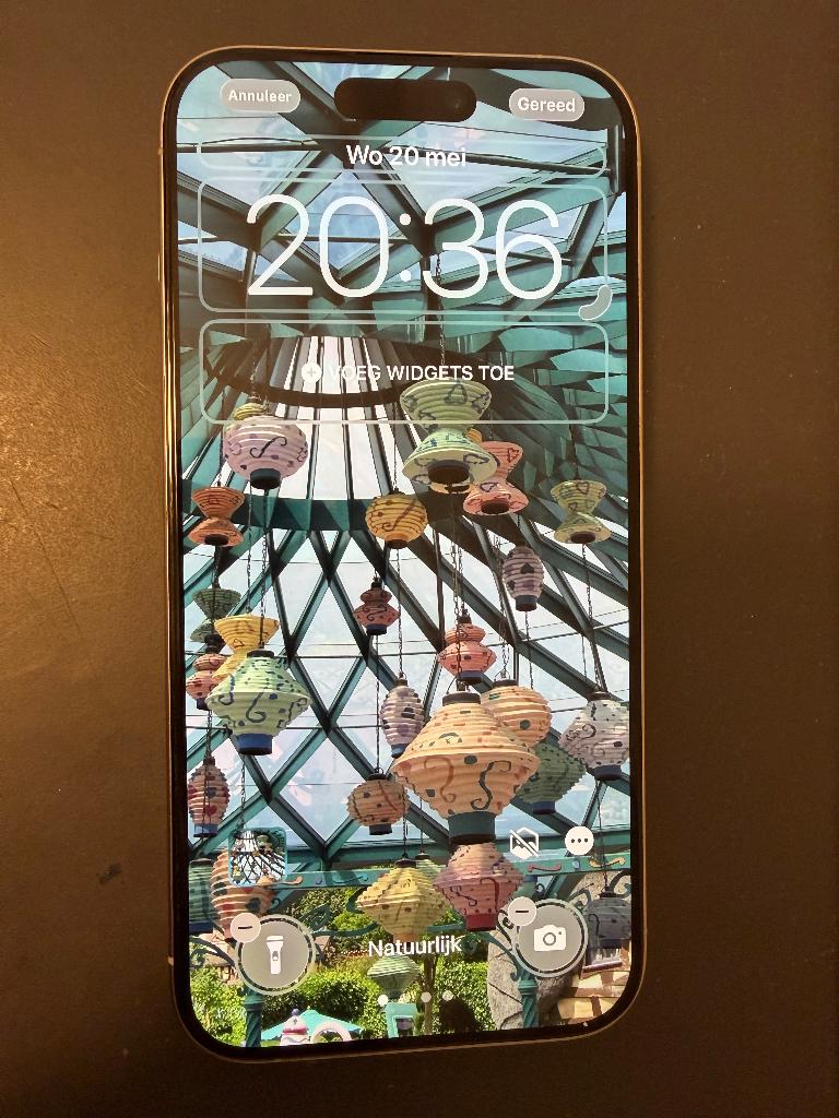 Apple iPhone 15 pro 128 GB, 128 GB, 89 %, Ophalen of Verzenden, Zo goed als nieuw
