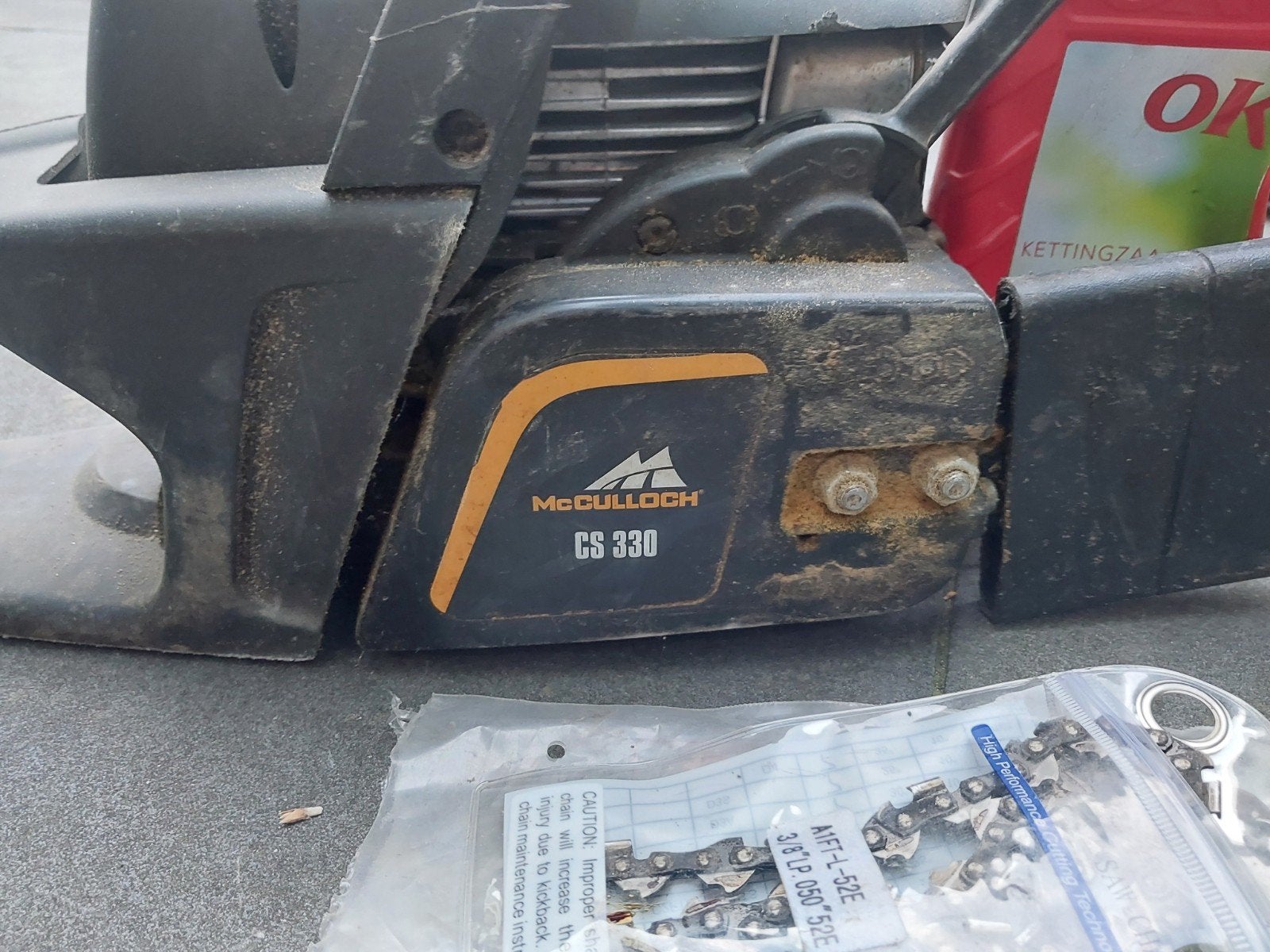 McCulloch CS 330 Kettingzaag - Krachtig en Betrouwbaar, Ophalen, Gebruikt, 30 t/m 39 mm, McCulloch