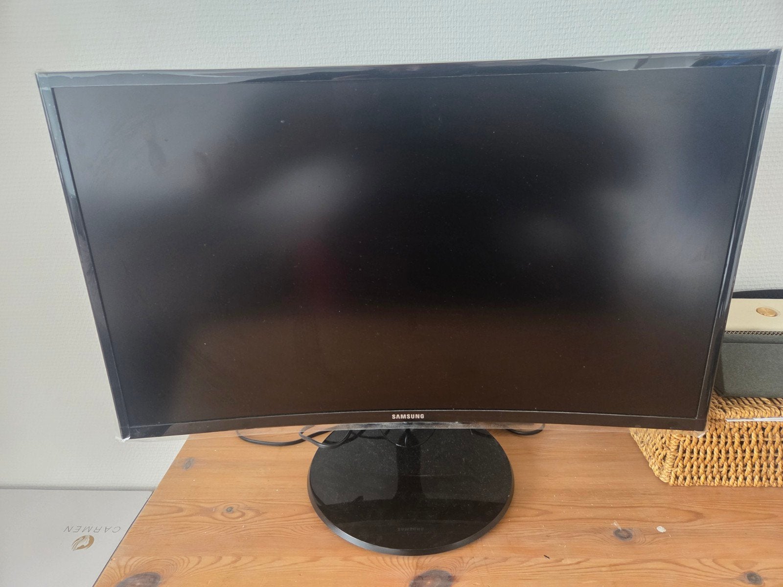 Samsung curve game monitor, Ophalen, Zo goed als nieuw, Full HD, 60 Hz of minder