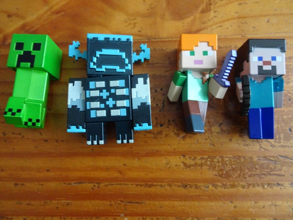 Minecraft metalfiguren, Ophalen of Verzenden, Zo goed als nieuw