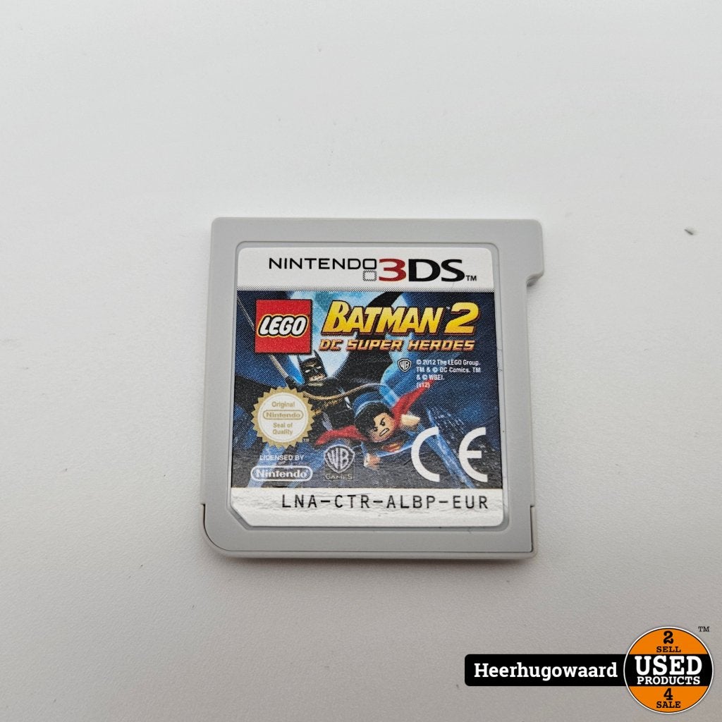 Nintendo 3DS Game: Lego Batman 2 DC Super Heroes, Nintendo, Gebruikt, Support@nintendo.com, 11-1 Hokotate-cho, Kamitoba, Minami-ku
Kyoto 601-8501
Japan
