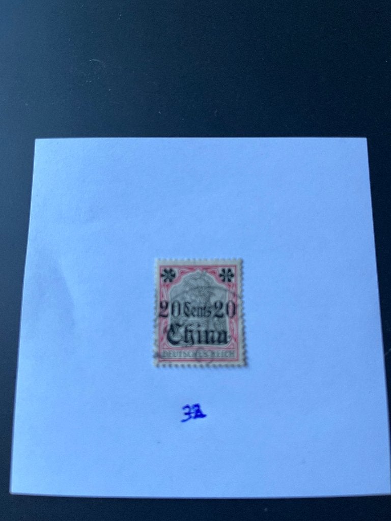 Deutsche Post China 32 gestemp kolonie Deutsches Reich €2,25, Postzegels en Munten, Ophalen of Verzenden, Duitse Keizerrijk, Gestempeld