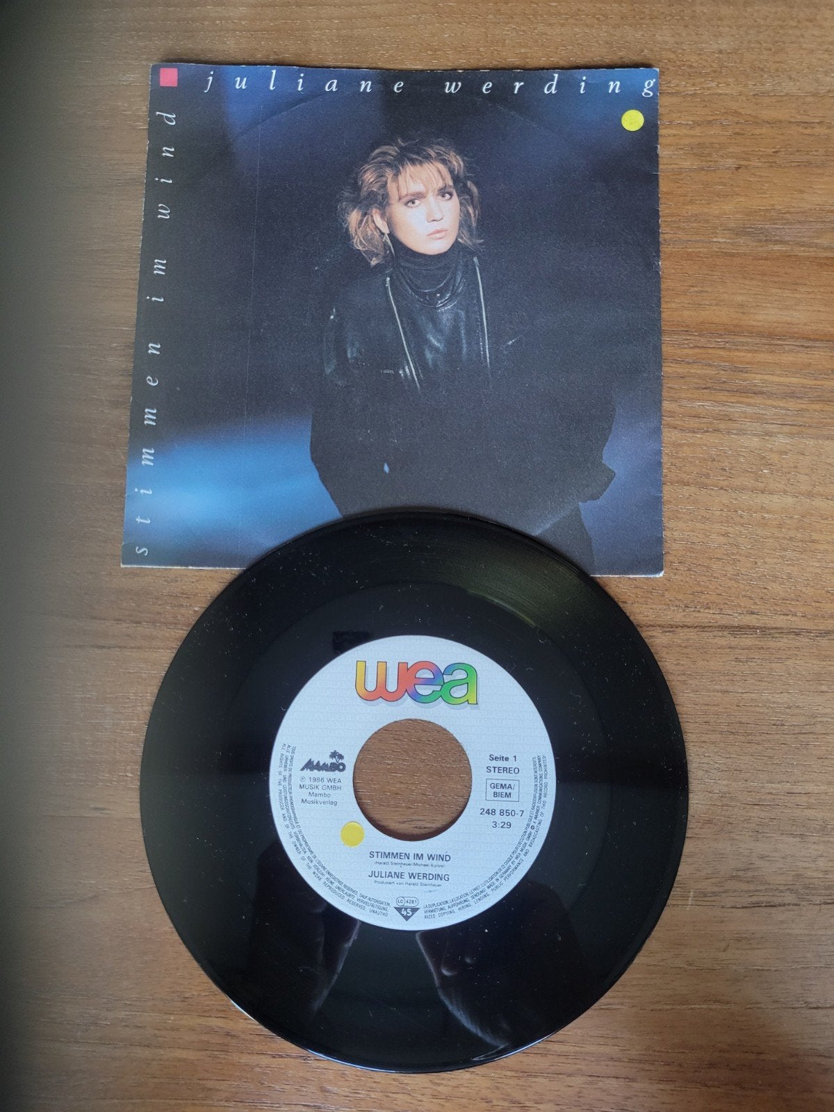 Juliane Werding - Stimmen im Wind (Single), Gebruikt, 7 inch, Ophalen of Verzenden, Pop