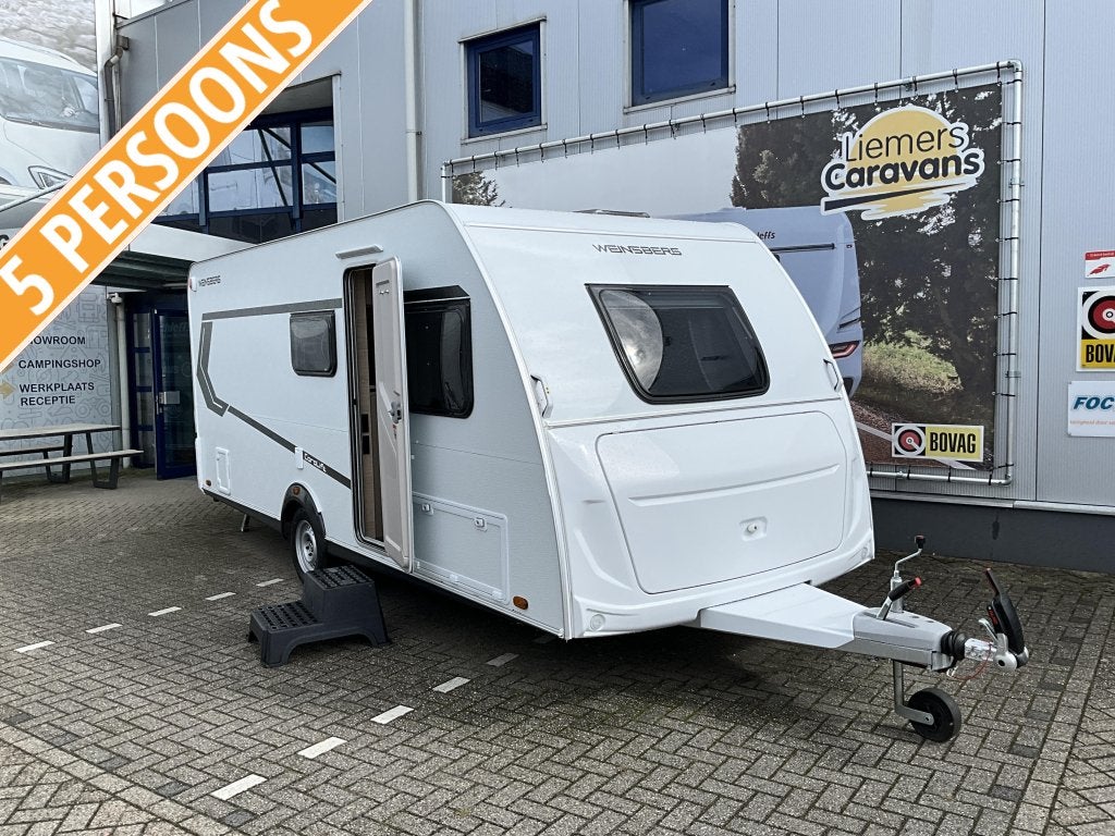 Weinsberg CaraLife 500 QDK STAPELBED-AIRCO, Caravans en Kamperen, Overige merken, Bedrijf, Treinzit, Schokbreker