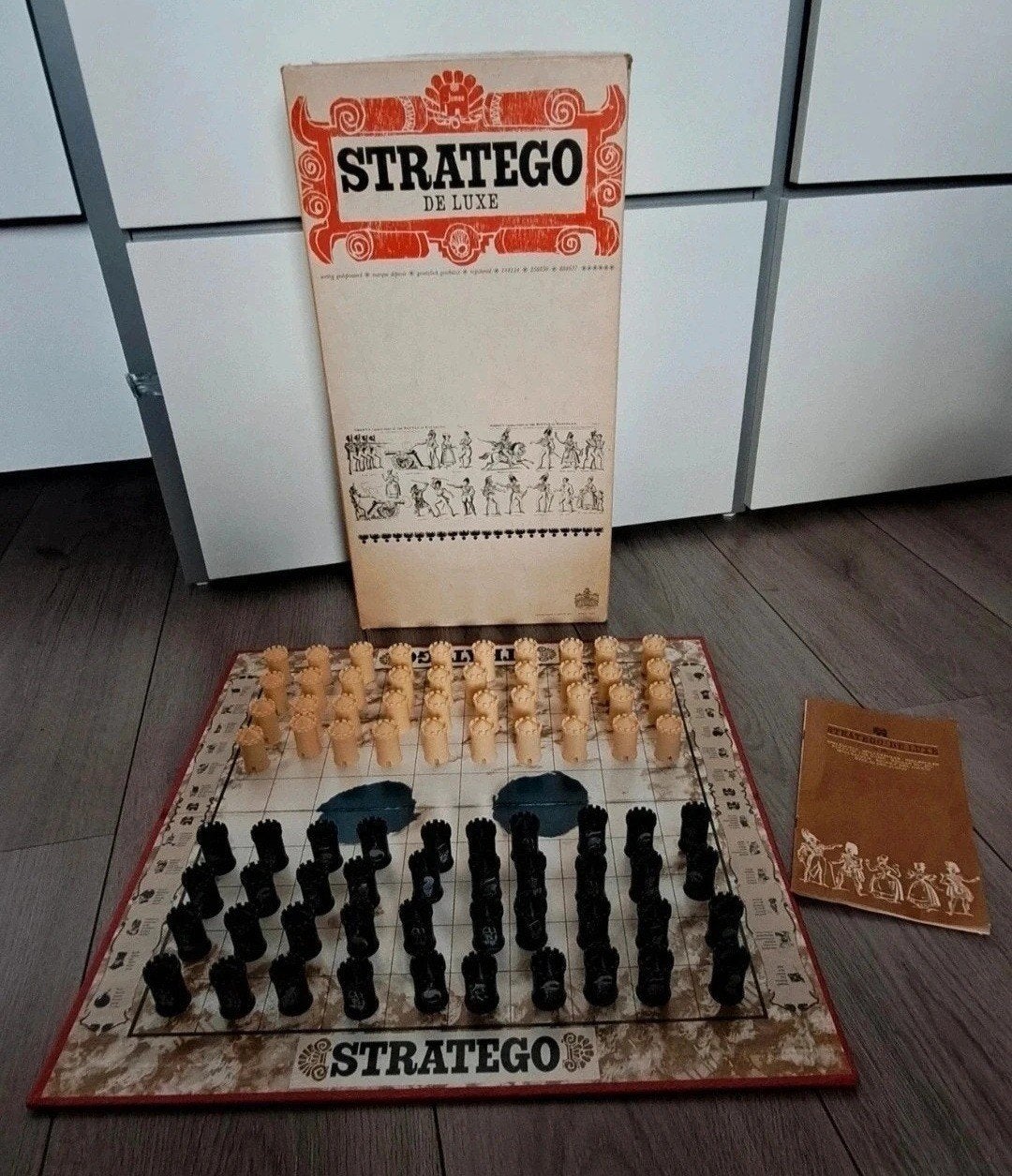 Stratego De Luxe Bordspel - Vintage Editie, Hobby en Vrije tijd, Gezelschapsspellen | Bordspellen, Een of twee spelers, Ophalen of Verzenden