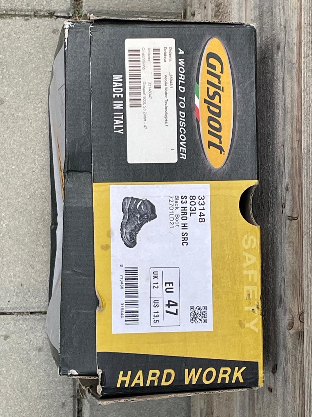 Grisport 803L S3 HRO HI SRC Veiligheidsschoenen - Maat 47, Ophalen, Nieuw