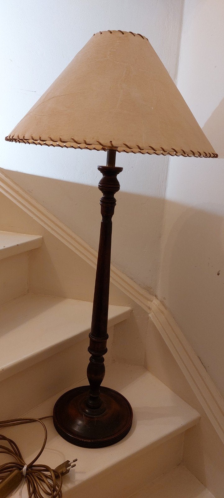Houten schemerlamp /landelijk/mahonie, Bruin, Ophalen, Schemerlamp, Landelijk